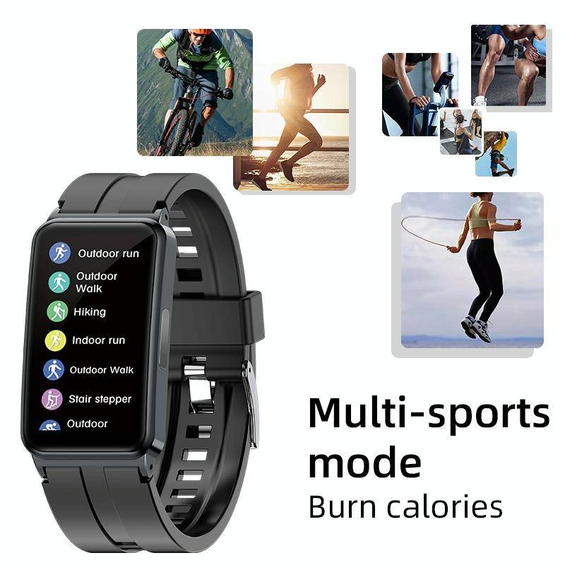 EP01 1.47 inch Color Screen Smart Watch,Support Heart Rate Monitoring/Blood Pressure Monitoring(B...