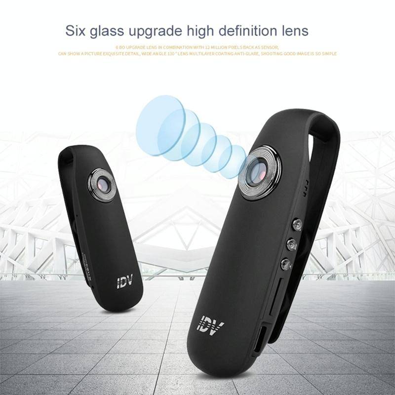 IDV 007 HD 1080P Clip Design Law Enforcement Recorder Portable Mini Monitoring Recorder, Support ...