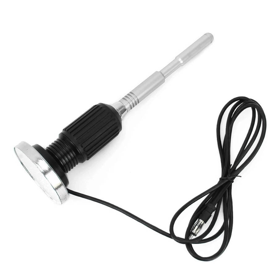 PS-5506 Universal Car Magnetic Roof Mount Base Radio AM/FM Aerial Amplified Antenna(Silver)