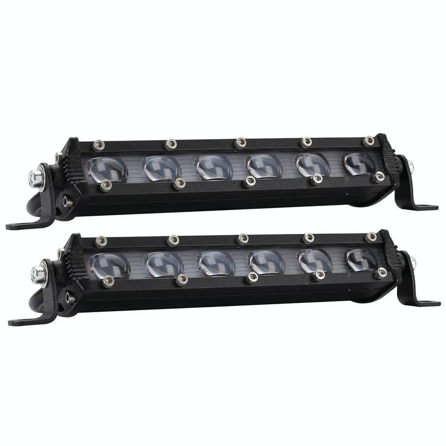 2 PCS 8 inch 18W 6000K IP67 1800ML Car Boat Marine Work Lights Spotlight LED Bulbs, DC 9-30V