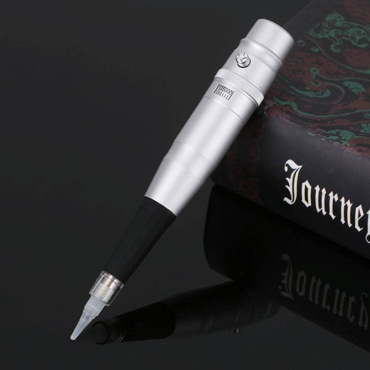 Semi-Permanent Tattoo Pen Apprentice Bleaching Lip Tattoo Eyebrow Instrument(Silver)