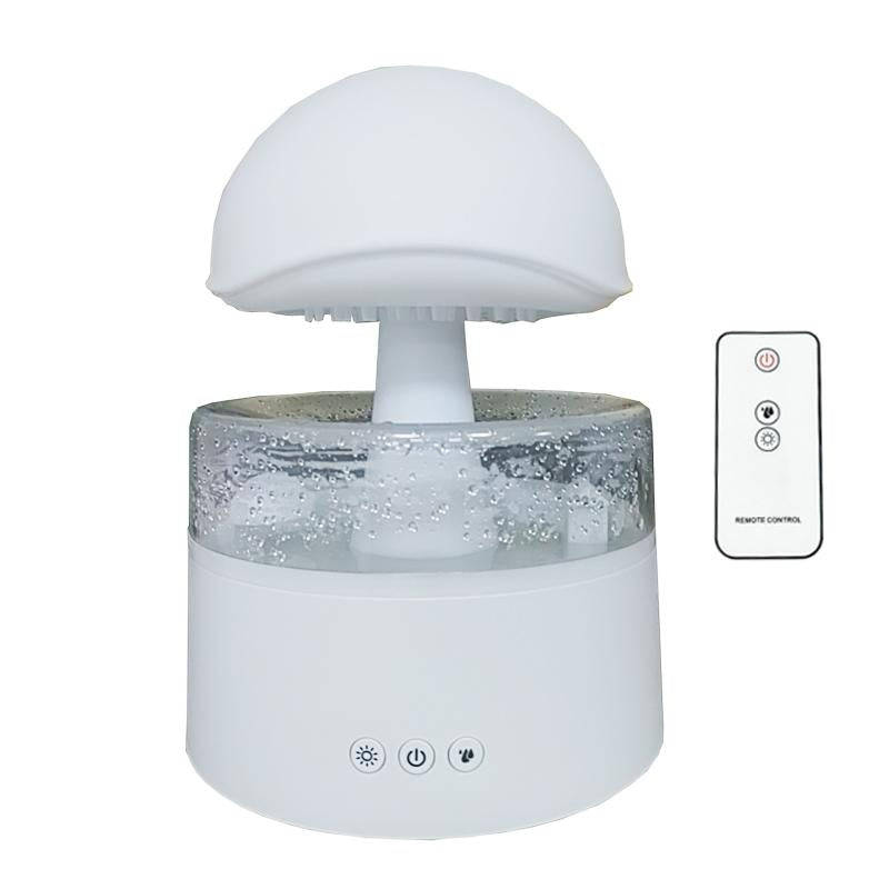 500ml Rain Humidifier Mushroom Cloud Colorful Night Lamp Aromatherapy Machine With Remote Control...