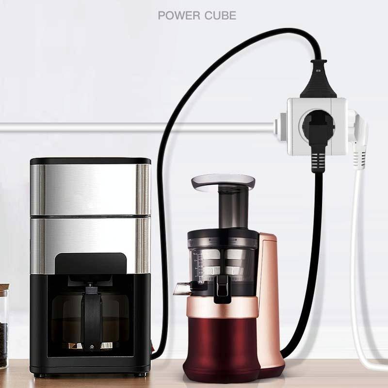 Creative Power Cube Socket Conversion Socket, EU Plug 1.5m Gray+U