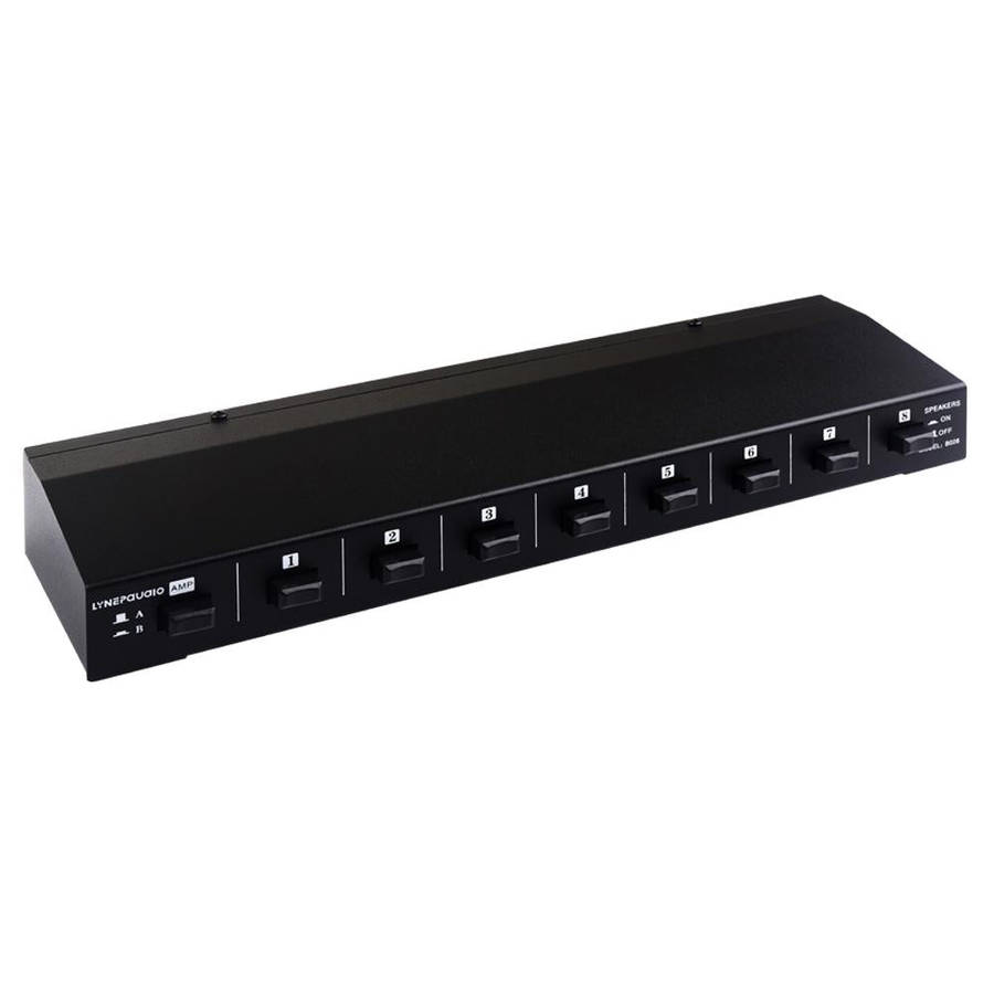 100W 2 In 8 Out Power Amplifier Loudspeaker Box Switcher