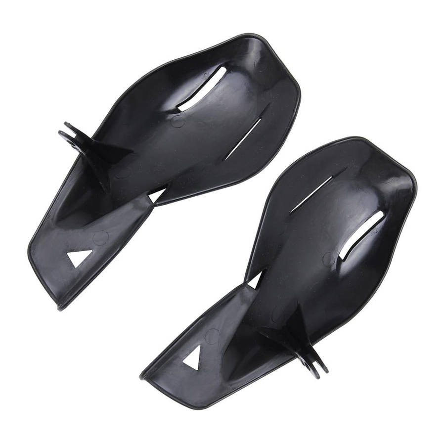 2 PCS Motorcycle Universal ABS Handle Wind-block Handguard(Black)