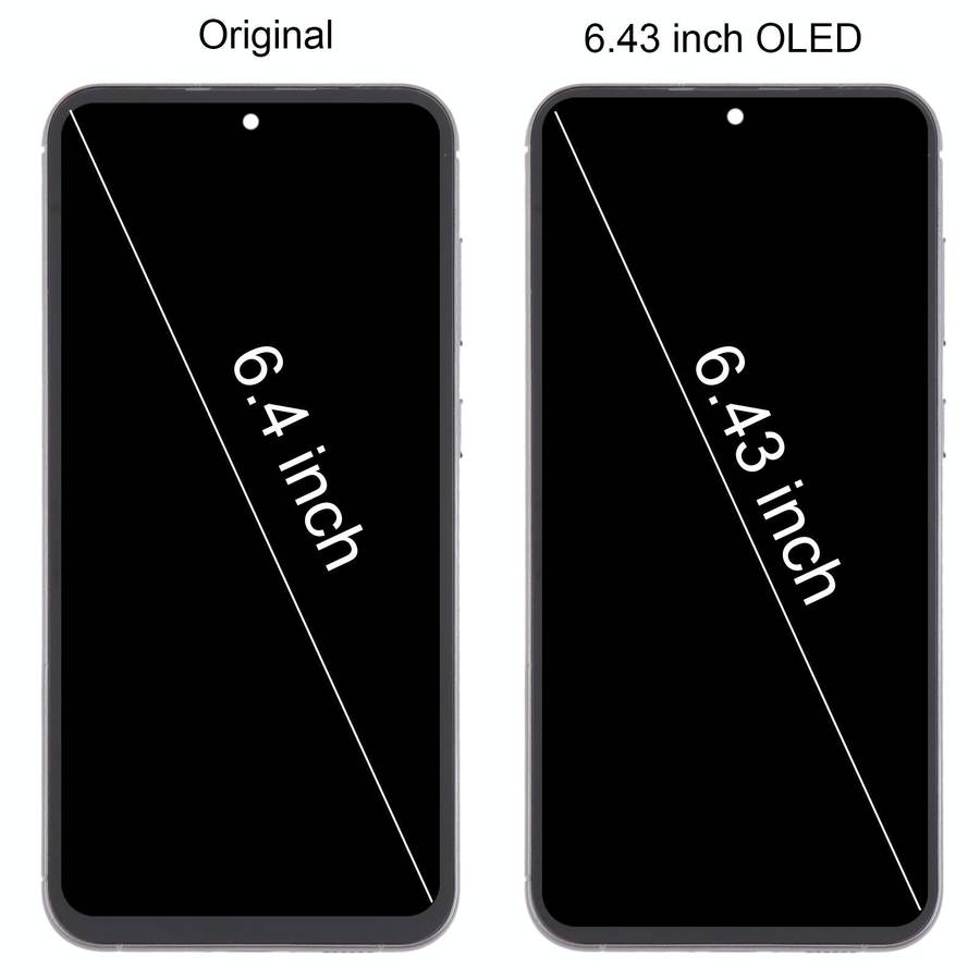 For Samsung Galaxy S23 FE SM-S711B 6.43 inch OLED LCD Screen Digitizer Full Assembly with Frame (...