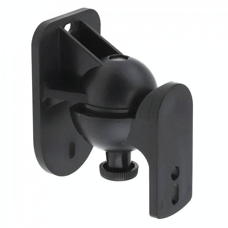 Pair Black Surround Sound Speaker Wall Mount Brackets 45 Degree Rotatable Design TV Wall Mount 8 ...