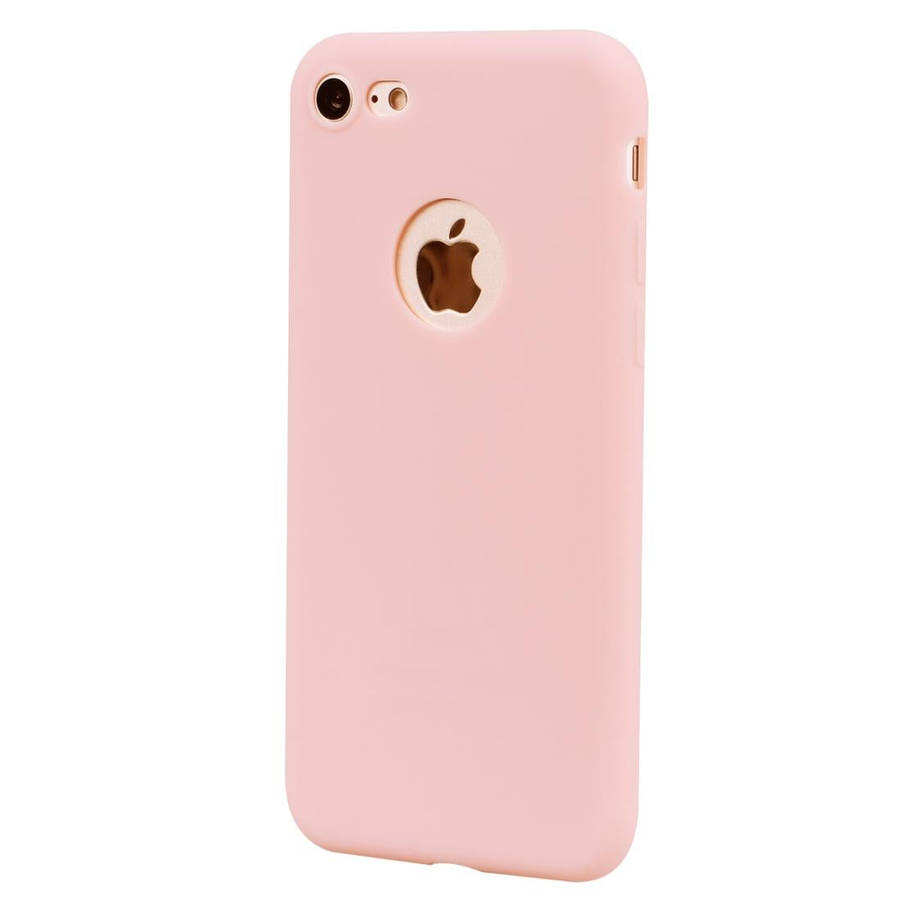 For iPhone SE 2022 / SE 2020 / 8 / 7 Candy Color TPU Case(Pink)