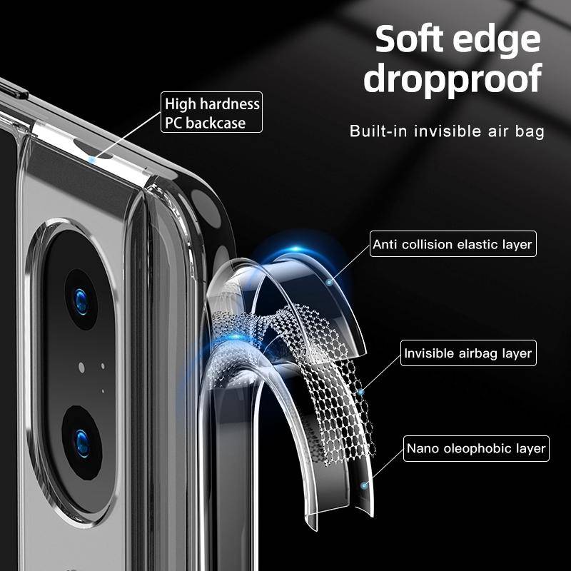 For Google Pixel 8 Armor Clear TPU Hard PC Phone Case(Matte Black)
