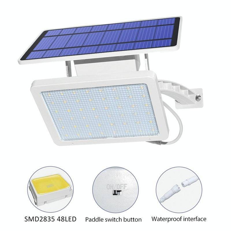 48 LED Detachable Solar Light IP65 Waterproof Outdoor Courtyard LED Street Lamp, Light Color:Warm...