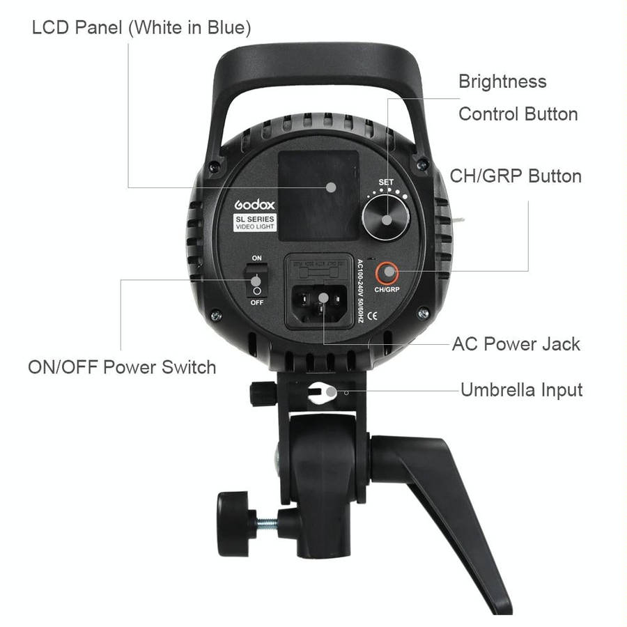 Godox SL60W LED Light Studio Continuous Photo Video Light(AU Plug)