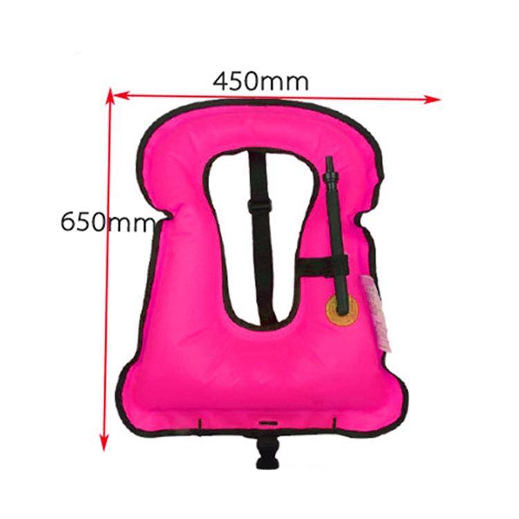 Adult Portable Snorkeling Buoyancy Inflatable Vest Life Jacket Swimming Equipment, Size:650*450mm...
