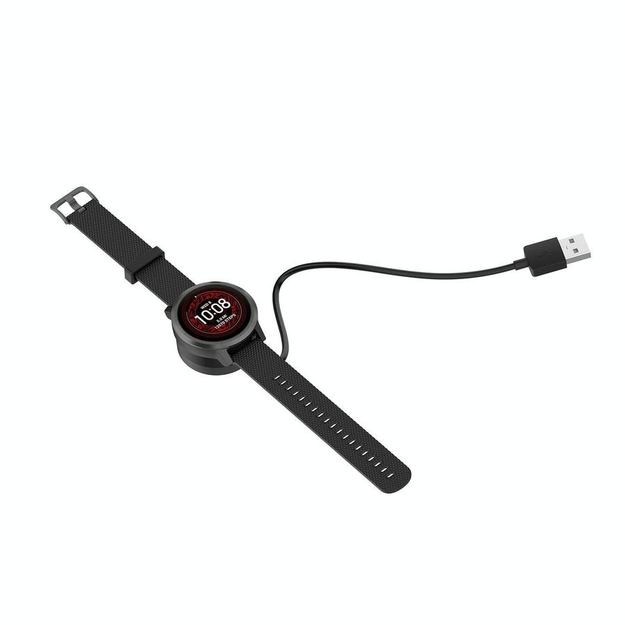 For Garmin Venu Sq 2 Integrated Watch Charger With Data Transmission Function(Black)