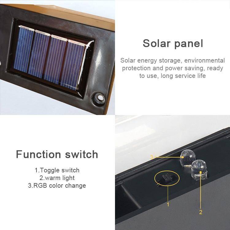 6 PCS LED Solar Deck Light Waterproof Garden / Home / Driveway / Stairs / Outside Wall