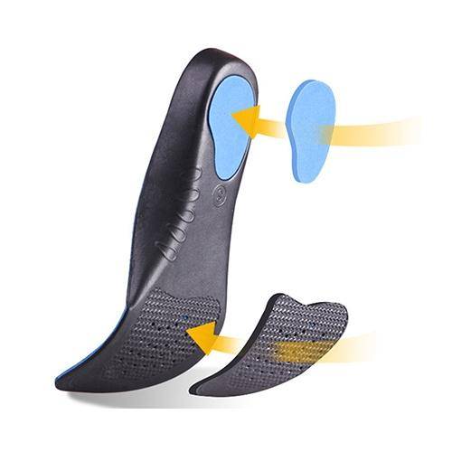 One Pair Flatfoot Orthotics Cubitus Varus Orthopedic Feet Cushion Pads Care Insoles, Shoe Size:S(...