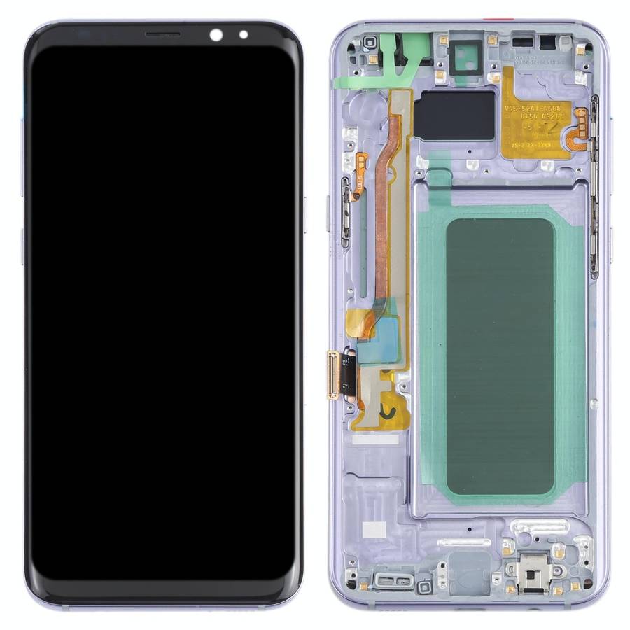 OLED LCD Screen for Samsung Galaxy S8+ SM-G955 Digitizer Full Assembly with Frame (Purple)