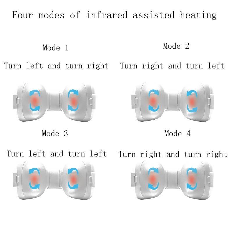Electric Heating Cervical Massager, Specification: English(White)