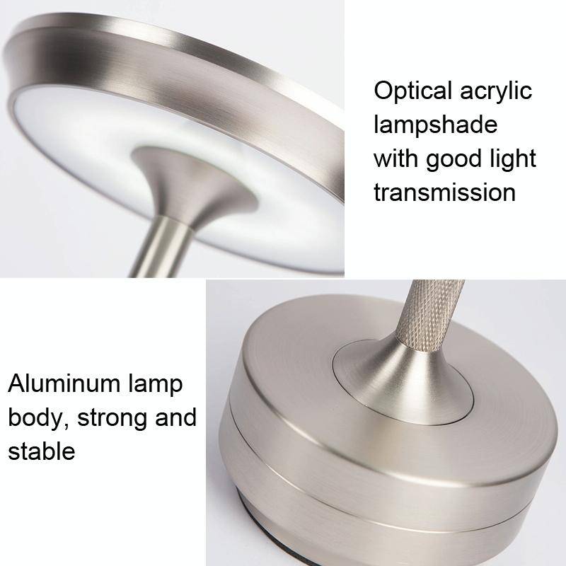 Rechargeable Desk Lamp Removable Desk Lamp Bar Atmosphere Night Light(Gold)