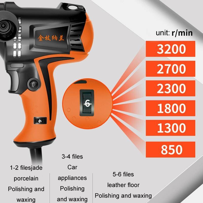 Car Beauty Sealing Glaze Polishing Machine Tile Repair Waxing Machine With Sponge Set, Model: 110...
