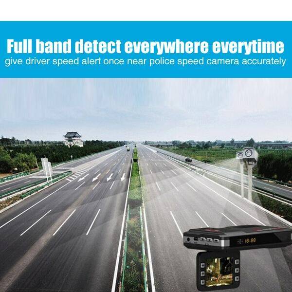 STR8500 HD 720P 30fps 2.0 inch LCD Radar Detector DVR with Laser + GPS Logger, 120 Degree View An...
