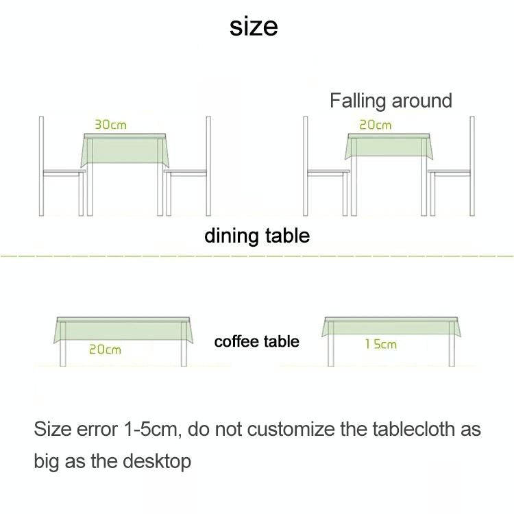 New Fashion European Ethnic Style Colorful Ball Tassel Cotton Tablecloth