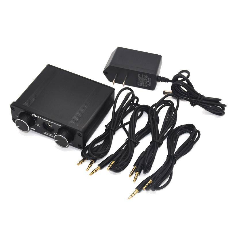 A926 Four-In Two-Out Signal Amplifying Switcher(Black)