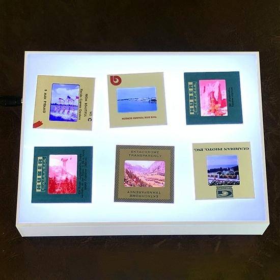 Photo Viewer LED Lightbox Board Box, US Plug (White)