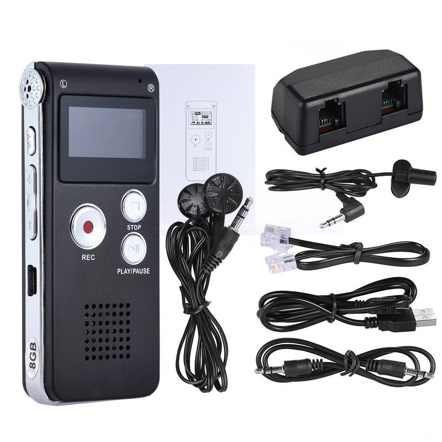 SK-012 4GB USB Dictaphone Digital Audio Voice Recorder with WAV MP3 Player VAR Function(Grey)