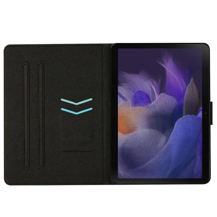 For Samsung Galaxy Tab A8 Marble Pattern Smart Leather Tablet Case(Blue)