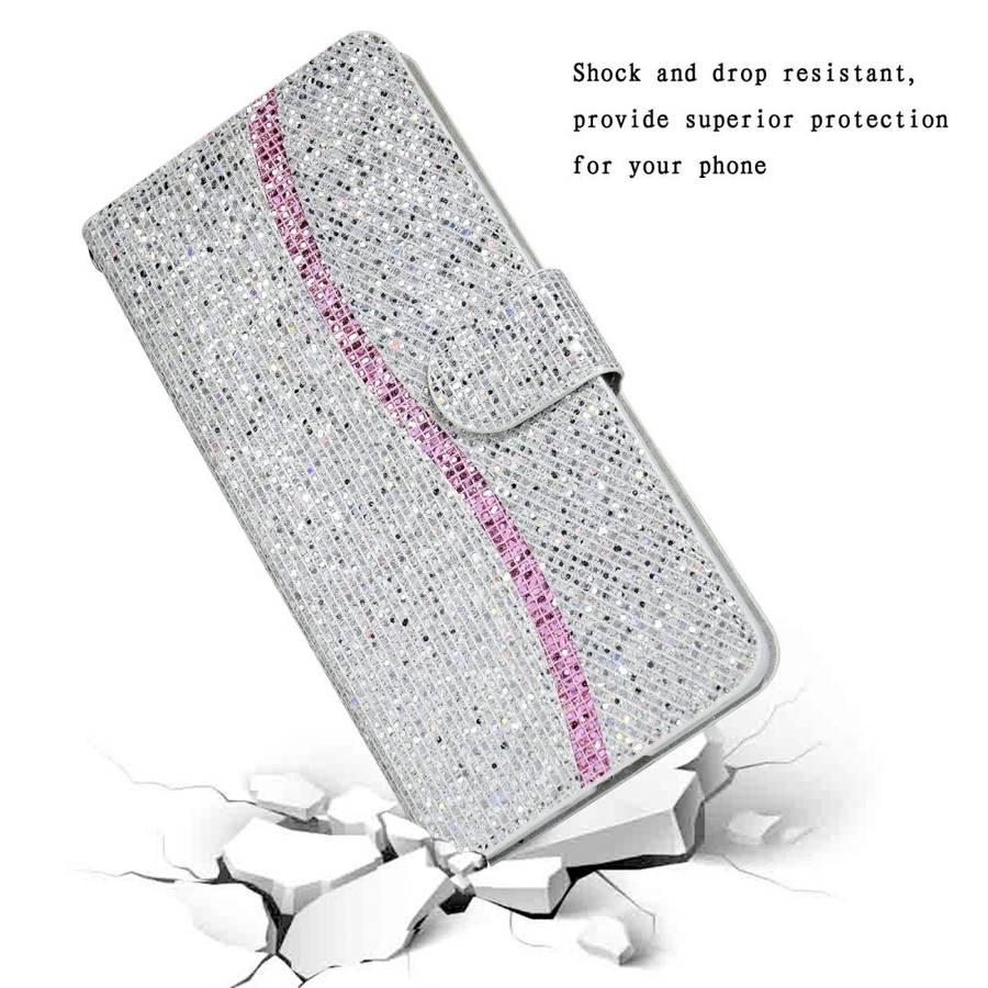 For Samsung Galaxy S9 Plus Glitter Powder Horizontal Flip Leather Case with Card Slots & Holder &...