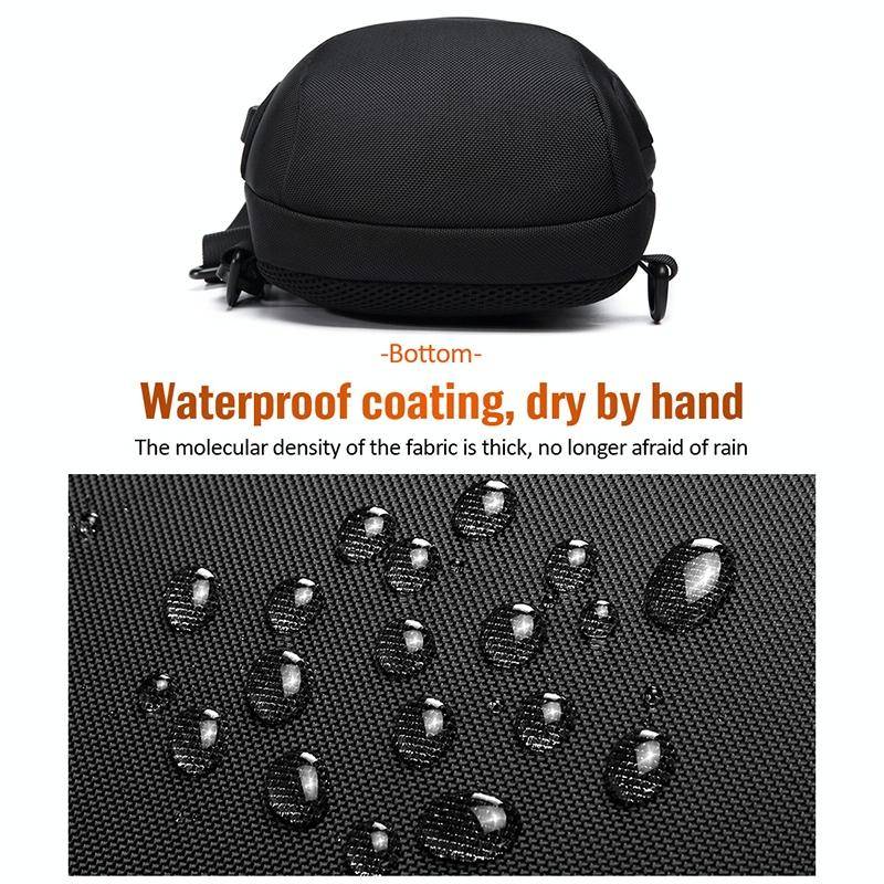 OZUKO 9223 Anti-theft Men Chest Bag Waterproof Crossbody Bag with External USB Charging Port, Sty...