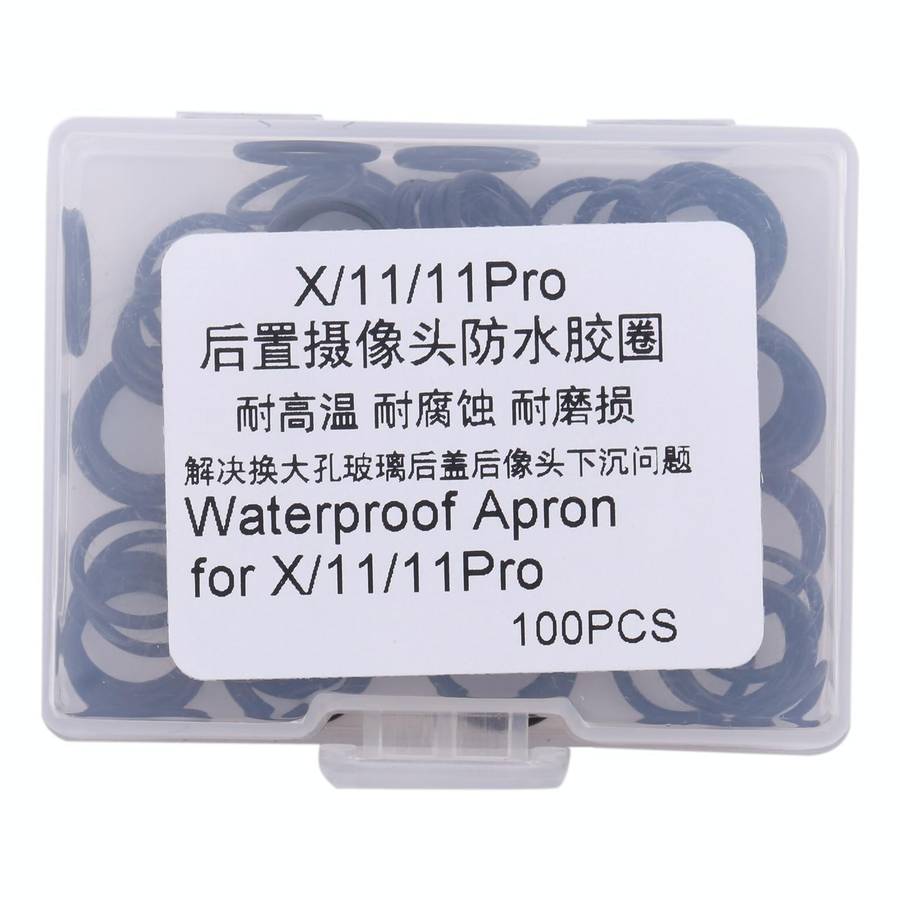 For iPhone X / 11 / 11 Pro Rear Camera Waterproof Rubber Ring(Black)