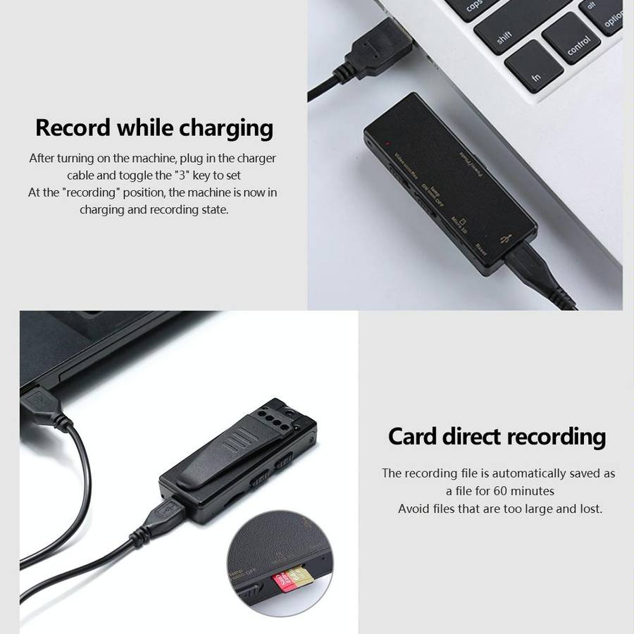 Z8 HD 1080P Surveillance Camera Recorder Pen with Clip(Black)