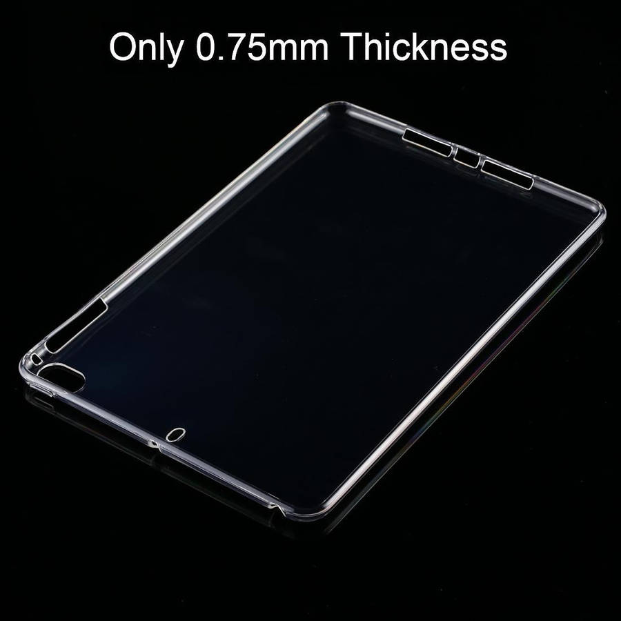For iPad mini 4 / 5 0.75mm Ultrathin Transparent TPU Soft Protective Case