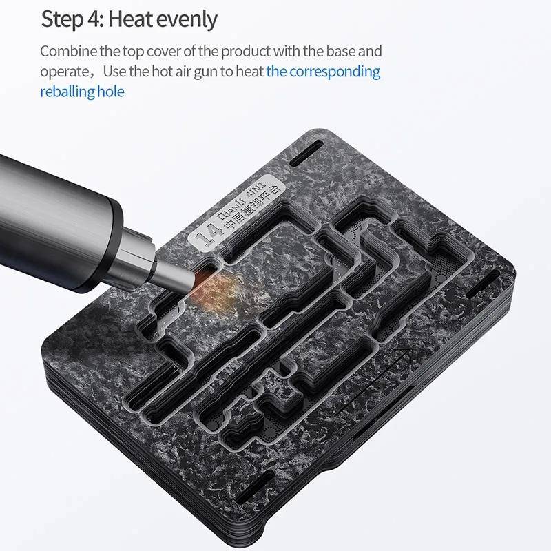 Qianli Magnetic Middle Layer BGA Reballing Platform For iPhone 15 Series