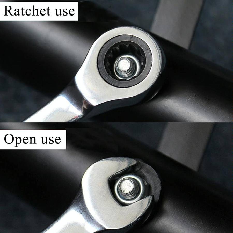 Combination Ratchet Wrench with Flexible Head Dual-purpose Ratchet Tool, Specification: 7mm
