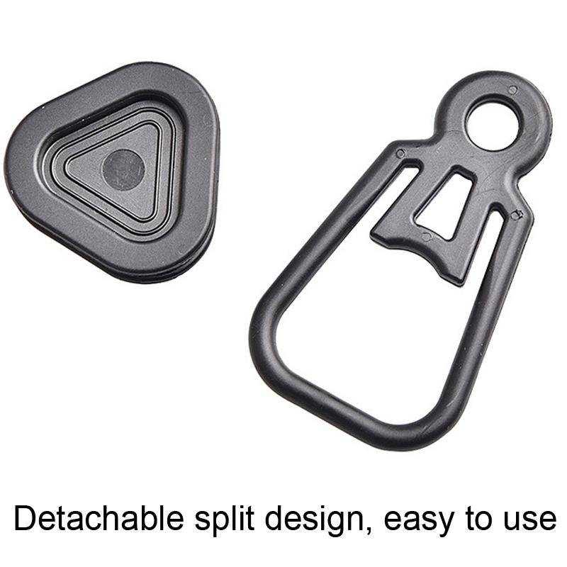 10 PCS Awning Banner Tarpaulin Plastic Clip Field Camping Mountaineering Tent Clip, Color: Black ...