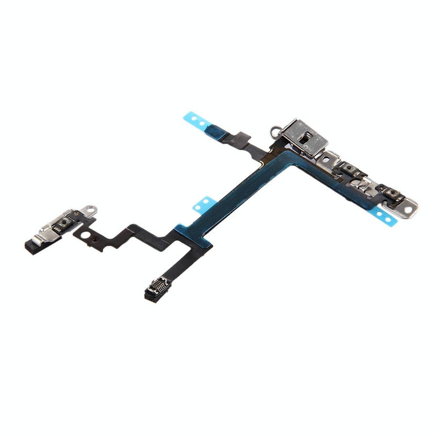 Power Button & Volume Button Flex Cable with Brackets for iPhone 5