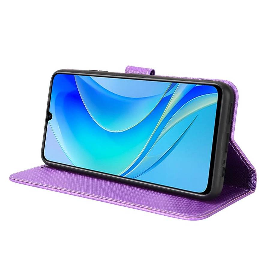 For Huawei nova Y70 / nova Y70 Plus Diamond Texture Leather Phone Case(Purple)
