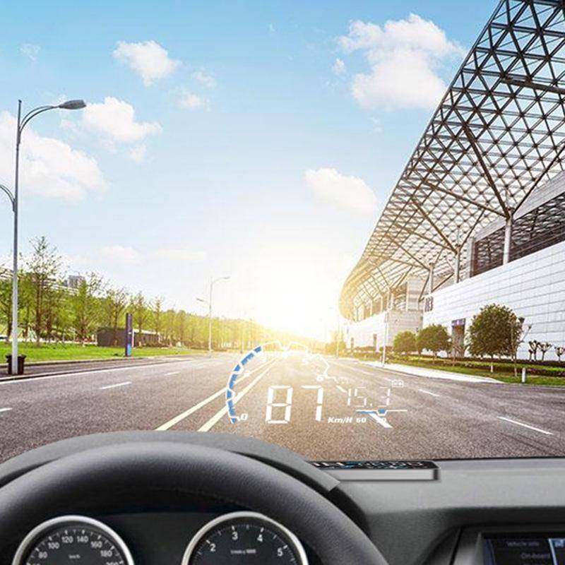 H300 Car 5 inch OBD HUD Head-up Display Support Engine Failure Alarm / Water Temperature Alarm Vo...