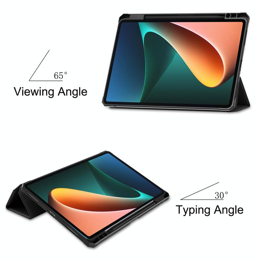 For Xiaomi Pad 5 / 5 Pro Custer Texture Horizontal Flip Leather Case with Three-folding Holder & ...