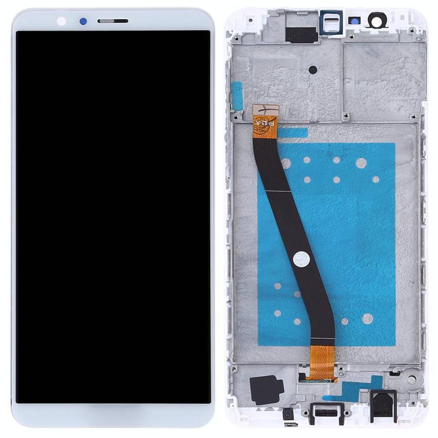 OEM LCD Screen for Huawei Honor 7X Digitizer Full Assembly with Frame (White)