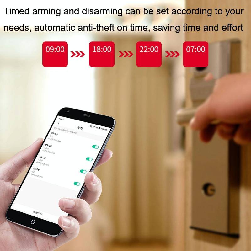 Tuya WiFi Sound And Light Door Magnetic Doors Windows Alarm Scene Linkage APP Reminder