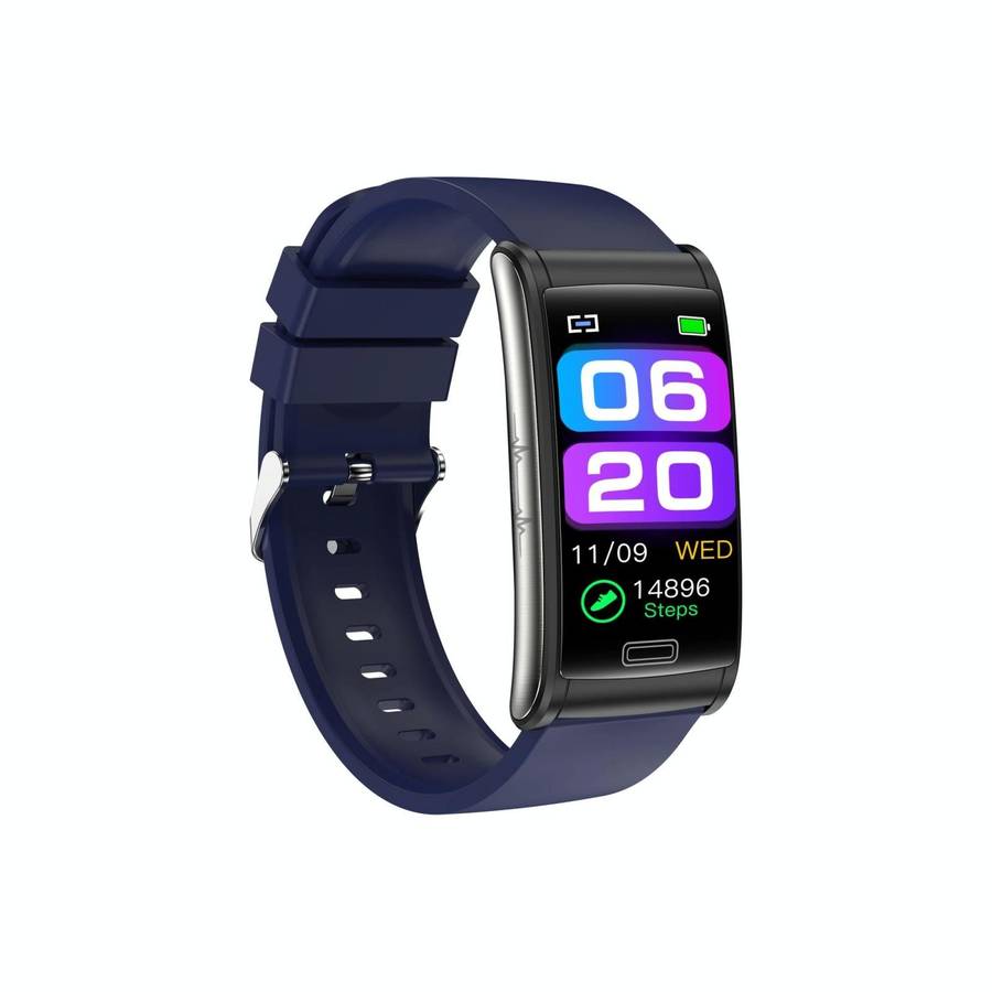 E600 1.47 inch Color Screen Smart Watch Silicone Strap Support Heart Rate Monitoring / Blood Pres...