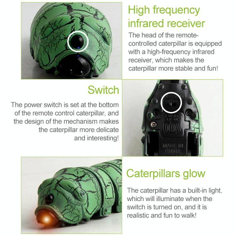 9910A Infrared Sensor Remote Control Simulated Insect Creative Children Electric Tricky Toy Model...