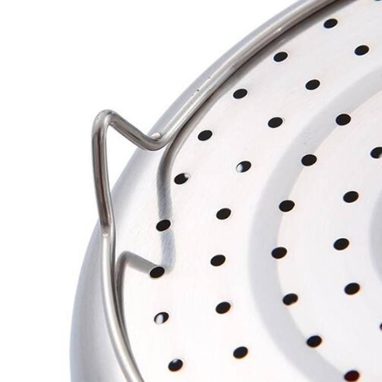 Stainless Steel Steaming Basket Plug-in Silicone Handle Pressure Cooker Steamer Kitchen Cooker Ac...