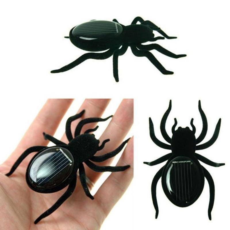 Novelty Creative Gadget Solar Power Robot Insect Car Spider for Children