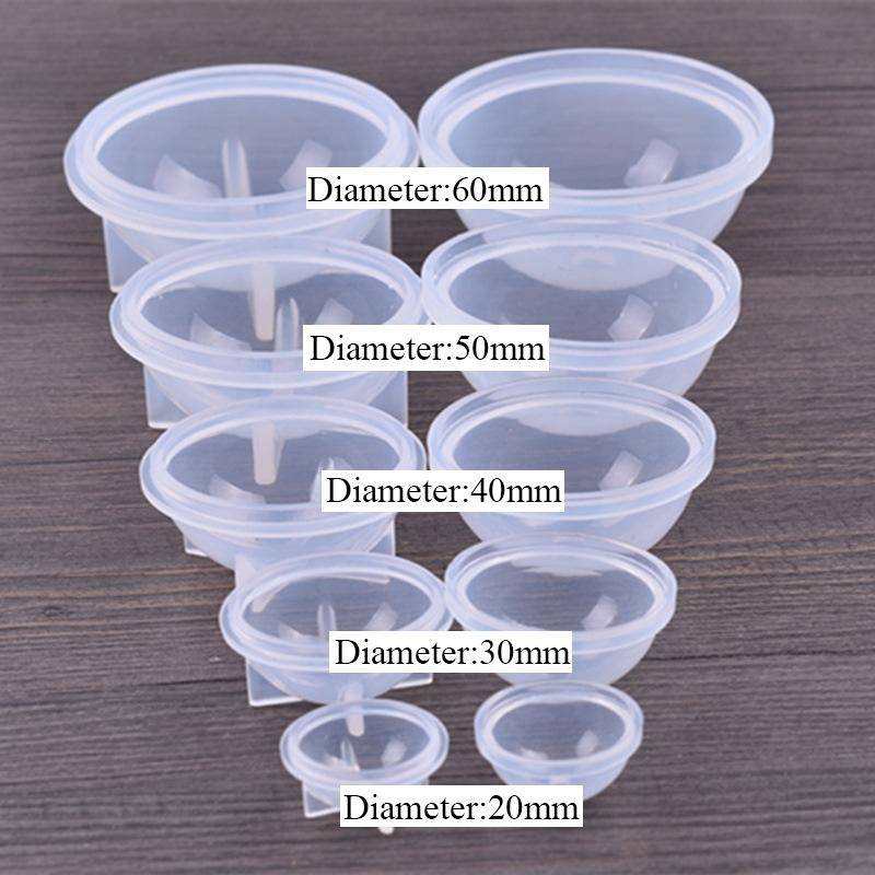 20 PCS 20mm Crystal Epoxy Ball Silicone Mould DIY Handmade Jewelry Sphere Making Mould