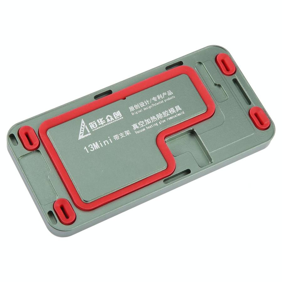 For iPhone 13 mini LCD Screen Frame Vacuum Heating Glue Removal Mold with Holder
