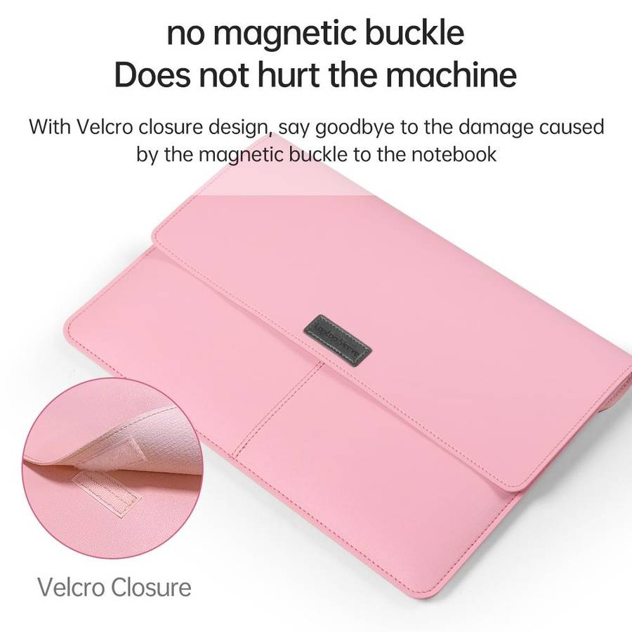 Litchi Pattern PU Leather Waterproof Ultra-thin Protection Liner Bag Briefcase Laptop Carrying Ba...